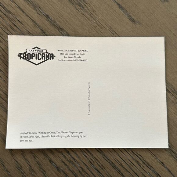 TROPICANA Las Vegas Nevada NV Multi View Postcard Vintage retro collecto… - Picture 4 of 7
